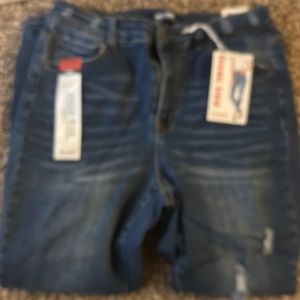 Skinny high rise jeans